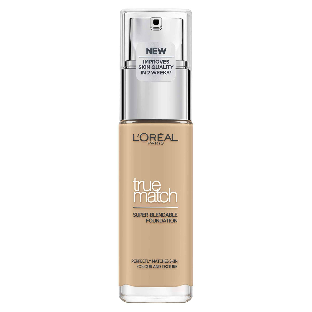 L'Oréal Paris Make-up, Liquid Foundation with Hyaluronic and Aloe Vera, Perfect Match Make-Up, No. 3.N Creamy Beige, 30 ml