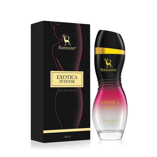 Ramsons Exotica Intense Eau De Parfum 100ml | Exquisite Blend of Fruity Plum and Spicy Tuberose | Long Lasting Perfume for Men & Women | Captivating Fragrance with Vanilla and Musk Base Notes