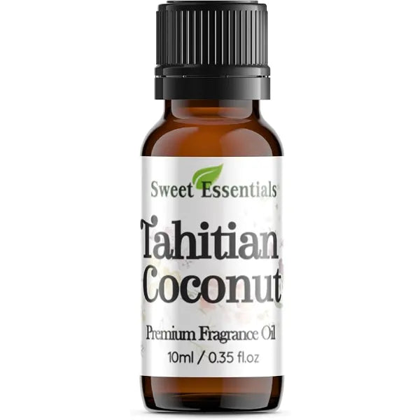 Sweet Essentials Tahitian Coconut, Premium Fragrance Oil, Aromatherapy, Diffuser, Crafts, Soap, Home Scents, Bath & Body, DIY Parfum and Much More. Versatile & Long Lasting  10ml (0.35fl oz)