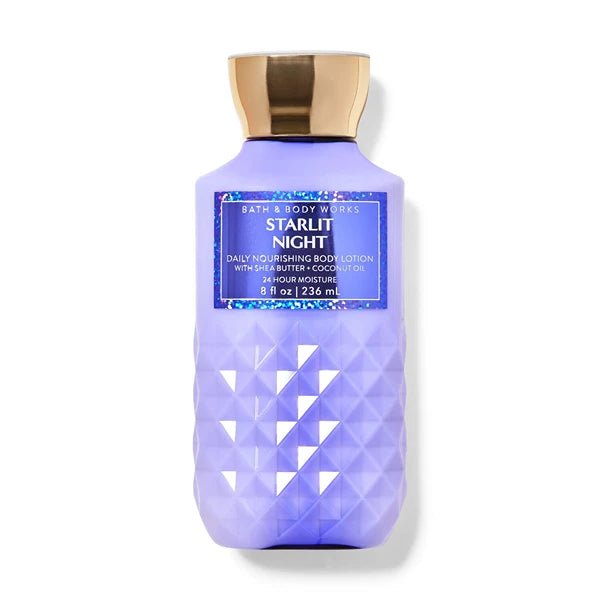 Bath & Body Works Starlit Night Super Smooth Body Lotion Sets Gift For Women 8 Oz (Starlit Night)