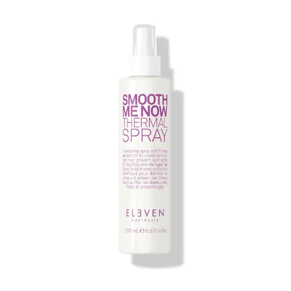 ELEVEN AUSTRALIA Smooth Me Now Thermal Spray - For Heat Protection, Anti-Frizz, Adds Shine & Softness, Lightweight Formula - 6.8 Fl Oz
