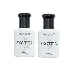 Alcohol Free Attar Roll On - 9.9ml | Exquisite & Long Lasting Fragrance (Pack of 2-9.9ml Each, Exotica)