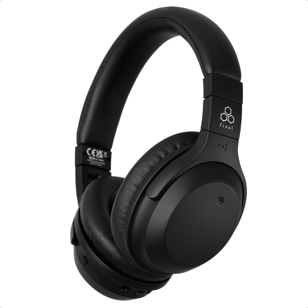 Final Audio UX3000 On-Ear Headphones, Active Noise Cancellation - Black