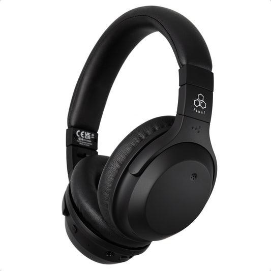 Final Audio UX3000 On-Ear Headphones, Active Noise Cancellation - Black