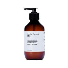 Nordisk Element Men Body Serum with Antioxidants & Nordic Botanicals Deep Hydration & Skin Barrier Repair Hyaluronic Acid Body Serum Paraben & Phthalate Free Spices & Sandalwood 9.13 Fl Oz
