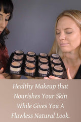 Ageless Derma Mineral Face Powder Makeup. Natural Full Coverage Loose Foundation with Vitamin and Green Tea. Made in USA