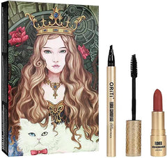 ORiTi Makeup Kit for Lip and Eye, 3 PCS set Lipstick Mascara and Eyeliner Waterproof Long lasting Natural Brows Looking