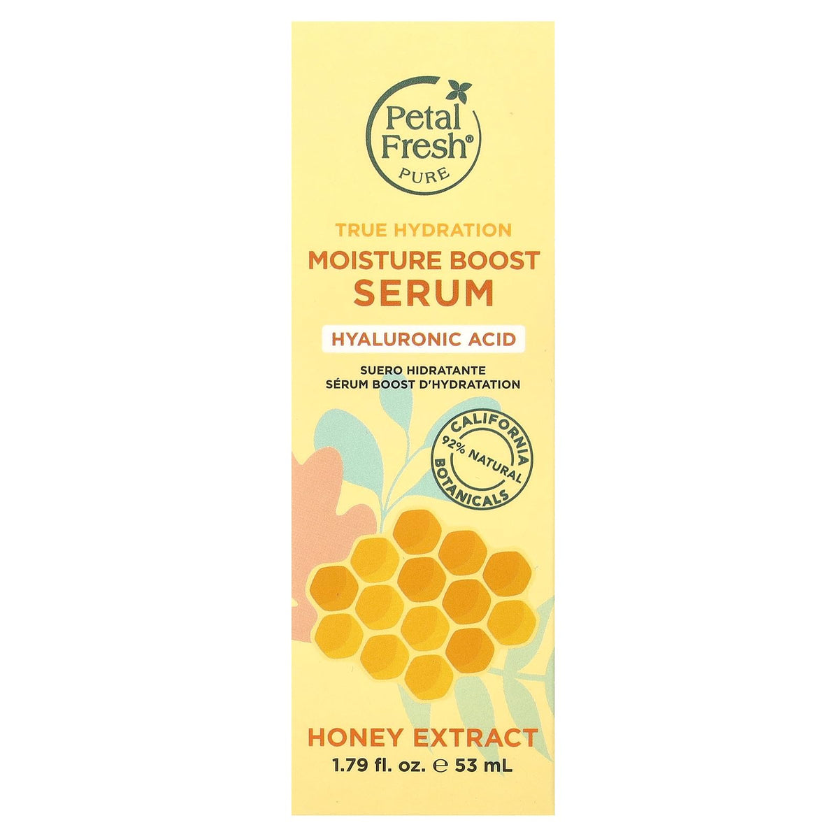 Petal Fresh Pure True Hydration Moisture Boost Serum, 53Ml | With Hyaluronic Acid & Honey Extract | For Intense Hydration
