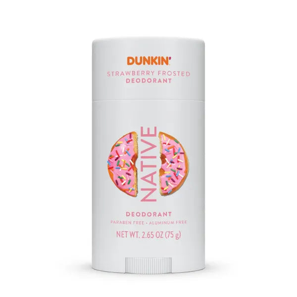 Native Dunkin Strawberry Frosted Deodorant, Limited Edition, All Day Protection - 2.65 oz