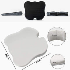 Angju Car Seat Cushion for Car Seat Driver to Improve Driving View - Memory Foam Wedge Shape Car Pillow for Driving Seat to Promote Healthy Driving Posture