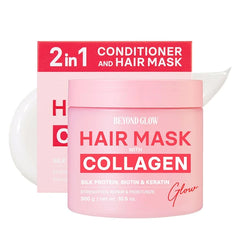 AVON Beyond Glow Collagen Hair Mask – Deep Nourishing & Strengthening Treatment for Soft, Smooth, Healthy-Looking Hair – Suitable for Most Hair Types