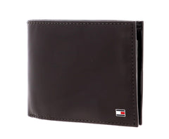 Tommy Hilfiger Mens Eton Credit Card Flap And Coin Wallet, Brown - AM0AM00652