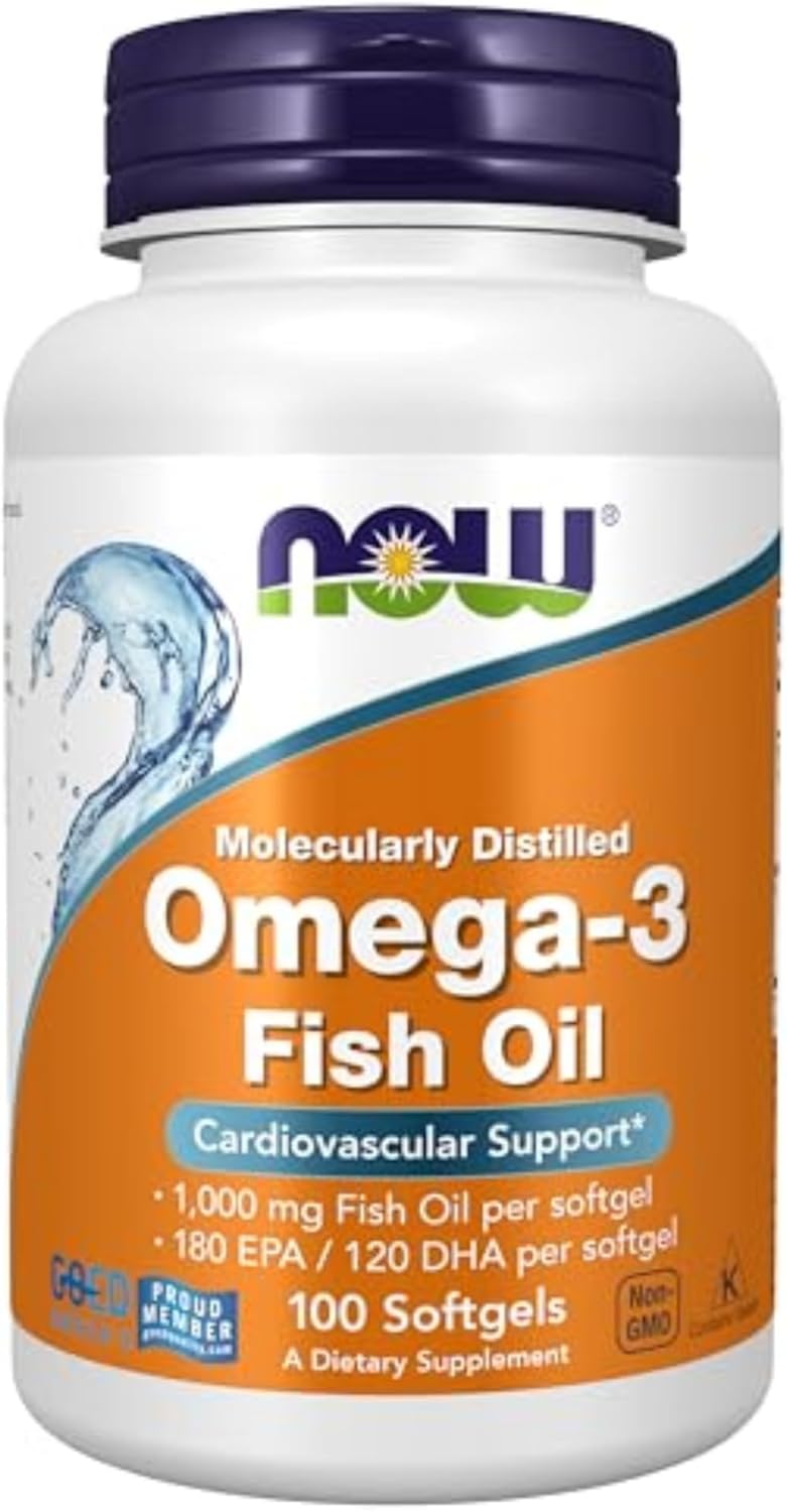 Now Supplements, Omega3, Molecularly Distilled, 100 Softgels