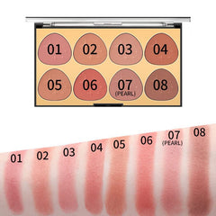 SYOSI Pearl Light Slightly Powder Blusher Powder Brighten Matte Eight Color Powder Blusher Plate