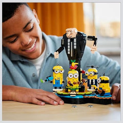 LEGO Despicable Me Brick-Built Gru and Minions, Buildable Movie Toys for Kids, Girls & Boys Aged 9 Plus, Figures Playset for Independent Play, Birthday Gift Idea 75582