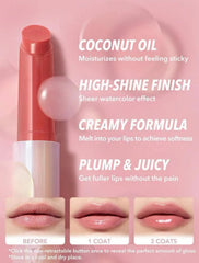 SHEGLAM Makeup - Pout-Perfect Shine Lip Plumper - Moisturizing Plumping Solid Lip Gloss Non-Stick Nourishing (Pink Flamingo)