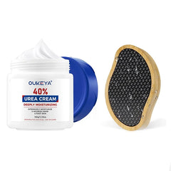 OUKEYA Urea Cream 40 Percent, Waterproof Urea Foot & Hand Cream for Dry Cracked with Glass Foot File Callus Remover