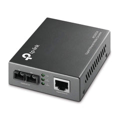 TP-Link MC200CM Gigabit Ethernet media converter, 2 SC fiber ports, 1 RJ45 port, multimode fiber, transmission distance 550m