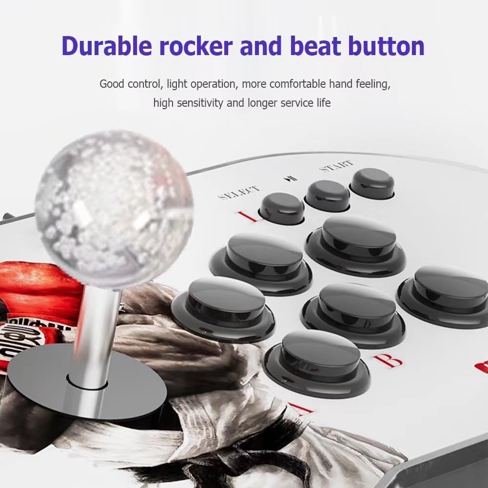 Beauenty Pandora Box HD 4K arcade controller Joystick 10000+ Games Game Console HDMI-64G 2 Player Game compatible 3D Dual Controller Joystick Game Player for PS1 (M9)