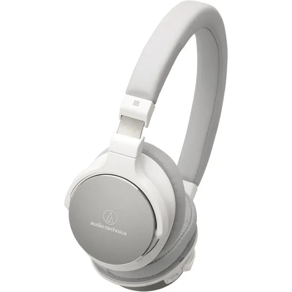 Audio-Technica ATH-SR5BTWH Bluetooth Wireless On-Ear High-Resolution Audio Headphones - White