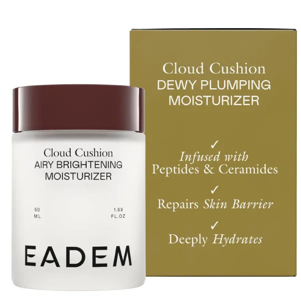 EADEM Cloud Cushion, Face Moisturizer Cream, Skin Care Ultra Repair Cream, Skin Barrier Repair, Hydrating Skincare Cleanser & Moisturizer with Peptides & Ceramides, Face Cleanser, 1.69 oz