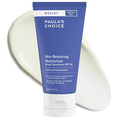 Paula's Choice RESIST Skin Restoring Moisturizer SPF 50, UVA & UVB Protection, Shea Butter & Niacinamide, Anti-Aging Sunscreen for Dry Skin, 2oz
