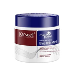 Karseell Blue Hair Mask, Deep Repair Treatment for Blue Color Treated Hair