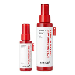 medicube Power Soothing Spray Duo, Hypochlorous Acid Full & Mini Set for Instant Hydration and Soothing Care | Hypochlorous Acid Facial Mist, Travel Size Gift Set, 1.69 fl.oz & 4.22 fl.oz