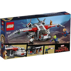 LEGO Marvel Captain Marvel and The Skrull Attack – Quinjet Building Set with Minifigures (76127)