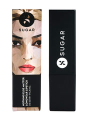 SUGAR Cosmetics Nothing Else Matter Longwear Lipstick With Premium Matte Finish - 08 Berry Picking (Berry) Matte Finish, Water-Resistant, Longlasting, Paraben Free