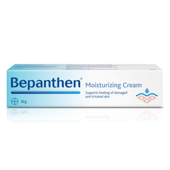 Bepanthen Skin Moisturizer Cream, lightweight, Fast-Absorbing Formula, Soothing Dry and irritated skin - 30g
