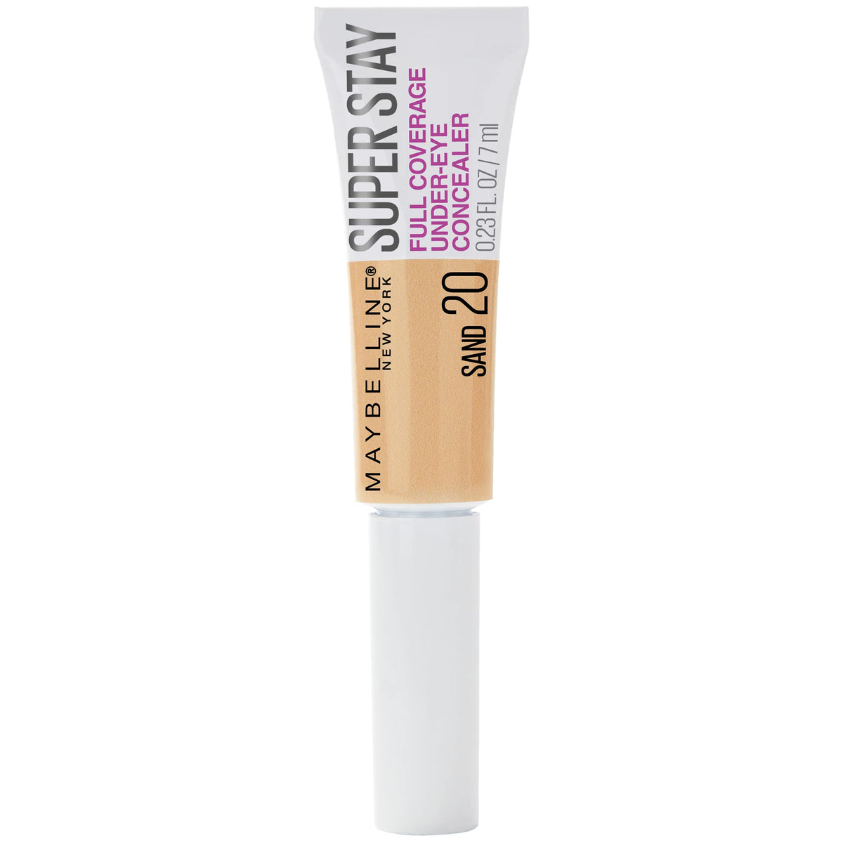 MAYBELLINE Super Stay Super Stay Full Coverage, Brightening, Long Lasting, Under-eye Concealer Liquid Makeup Forup to 24H Wear, With Paddle Applicator, Sand, 5ml