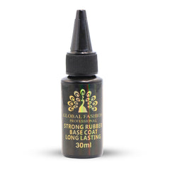 GLOBAL FASHION Professional Strong Rubber Base Coat 30ml by - Gel Base Coat Chip-Resistant - Durable and Flexible - Long-Lasting Adhesion - High Gloss Finish - Perfect for Gel Nail Polish