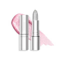 Grospe Glitter Lip Gloss - Color Changing Shimmering Lip Stain - pH Reactive Long-Lasting Hydrating Lip Gloss with Sparkling Finish & Natural Flush Effect