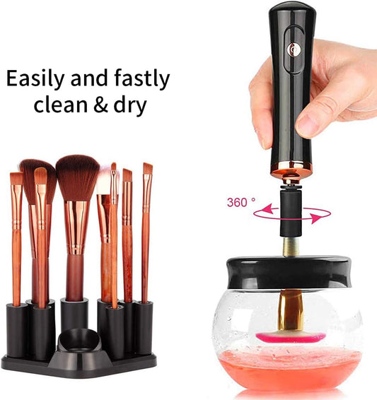 Electric Makeup Brush Cleaner and Dryer- Professional, Quick, Easy, Instant Drying, Rechargeable (USB cable included)