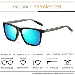 Joopin Sunglasses for Men Women, Fashion Polarized Sun Glasses Retro Square Shades UV Protection Driving