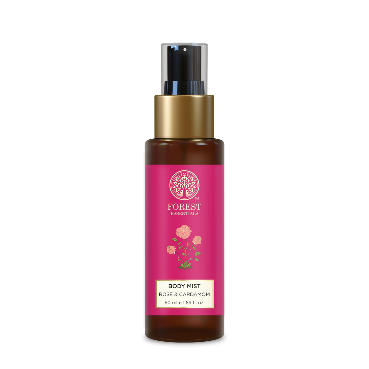 Forest Essentials Travel Size Body Mist Rose & Cardamom 50 ml