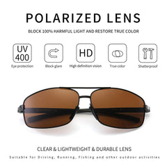 SUNGAIT Ultra Lightweight Rectangular Polarized Sunglasses UV400 Protection