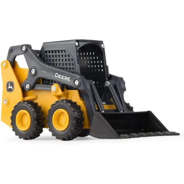 TOMY Big Farm John Deere 318G Skid Steer Toy - 1:32 Scale - Farm and Construction Toys