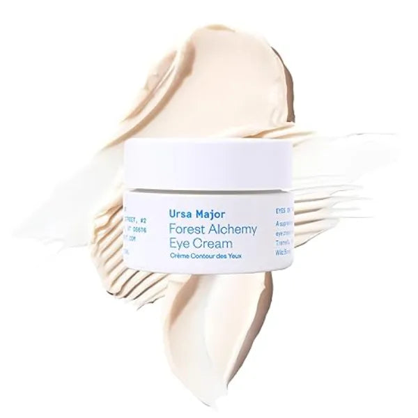 Ursa Major Forest Alchemy Eye Cream Natural Under Eye Moisturizer for Dark Circles, Fine Lines, Puffy Eyes and Wrinkles  Non toxic, Unscented 0.50 ounces