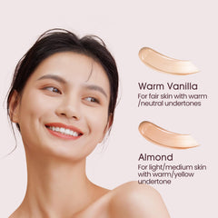 FABLOOX Nutri Veil Foundation - Hydrating and Nourishing Formula with Medium to Full Buildable Coverage Makeup - 80% Essence Luminous Finish - Skincare Makeup Hybrid - Vegan - Almond - 1.1 Fl Oz