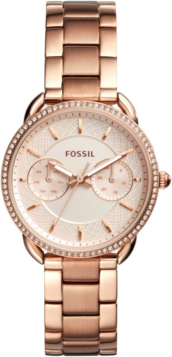 Fossil Womens Quartz Watch, Analog Display and Stainless-Steel Strap ES4264