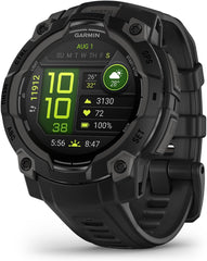GARMIN Instinct 3 45mm, Black | Rugged GPS Smartwatch with Bright 1.2-Inch Amoled Display and Up To 18 Days Of Battery Life | Advanced Health and Wellness Features and Built in Flashlight