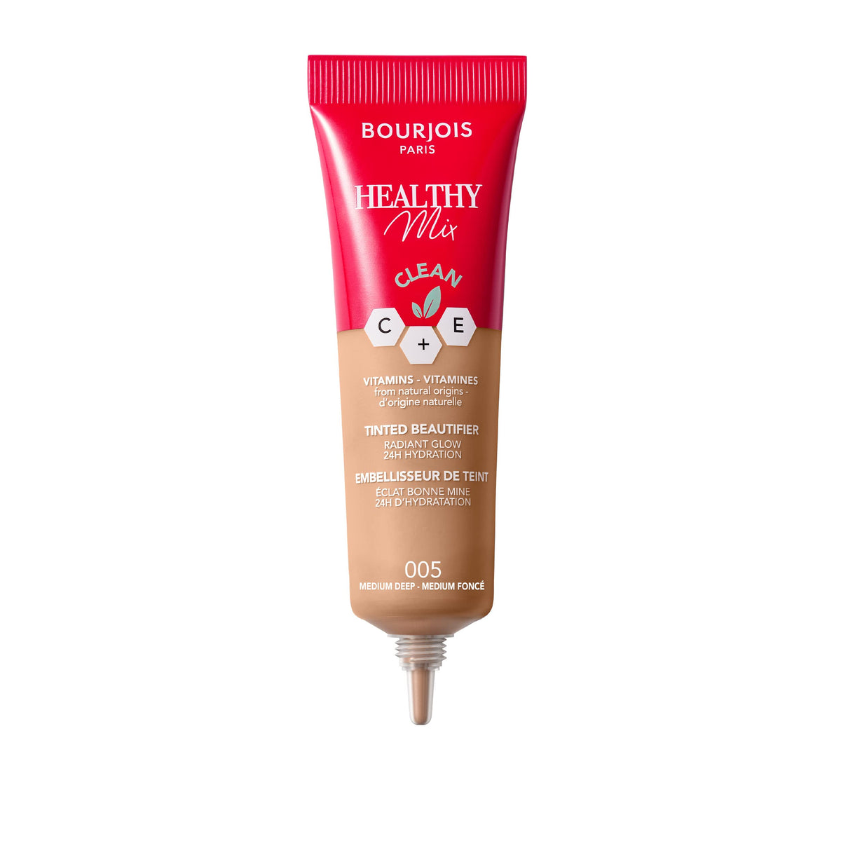 Bourjois Healthy Mix Tinted Beautifier, 005 Medium Deep, 8 ml (0.27 fl. Oz)