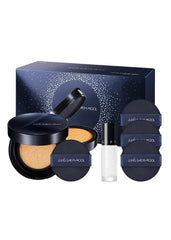 [JUNGSAEMMOOL OFFICIAL] Essential Skin Nuder Cushion Special Set (Fair Light) | Nuder Cushion Navy Edition (Refill included) + Lip-Pression Glittering Topper (2g) + Navy Cushion Puffs (3pcs)