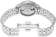 Tissot womens Tissot Chemin des Tourelles Powermatic 80 Lady 316L stainless steel case Automatic Watch, Grey, Stainless steel, 16 (T0992071111800), Grey, Quartz Movement