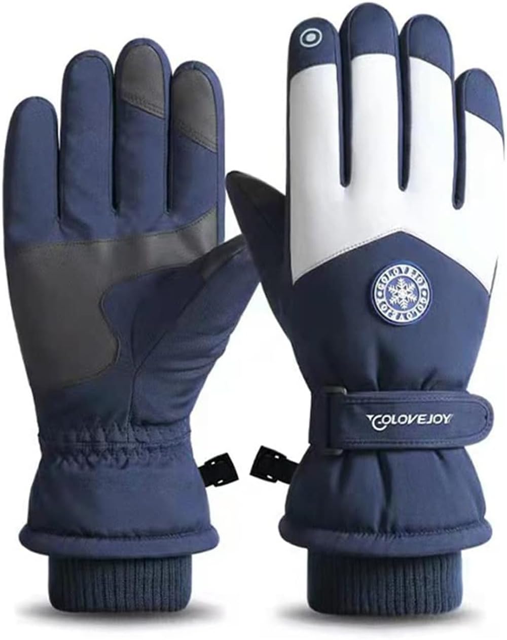 Azonee Winter Ski Gloves, Waterproof and Windproof Touchscreen Snow Gloves for Men Women, Anti-Slip Snowboard Warm Winter Gloves for Cold Weather, Perfect Thermal Protection, 1 Pair - Blue