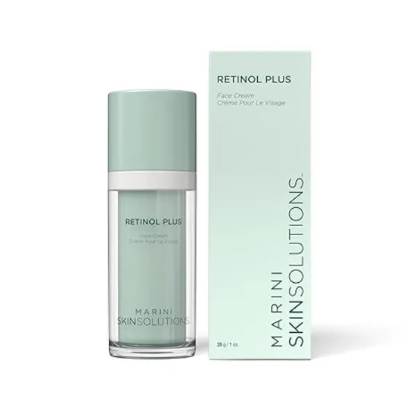 Marini SkinSolutions Retinol Plus Anti Aging Face Lotion with Peptides, Antioxidants & Hyaluronic Acid Reduces Look of Fine Lines, Wrinkles & Texture Made in the USA  1 fl oz