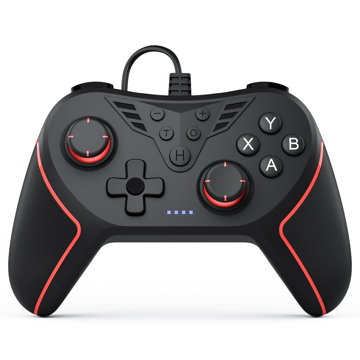TERRIFI PC Controller with 2-Button Assignment, Wired Joystick Controller Compatible for Win(7/8/10/11) with Plug-and-Play Double Vibration