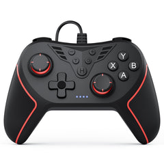 TERRIFI PC Controller with 2-Button Assignment, Wired Joystick Controller Compatible for Win(7/8/10/11) with Plug-and-Play Double Vibration